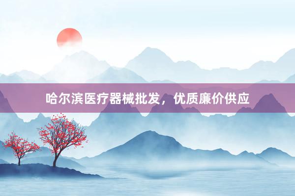 哈尔滨医疗器械批发，优质廉价供应